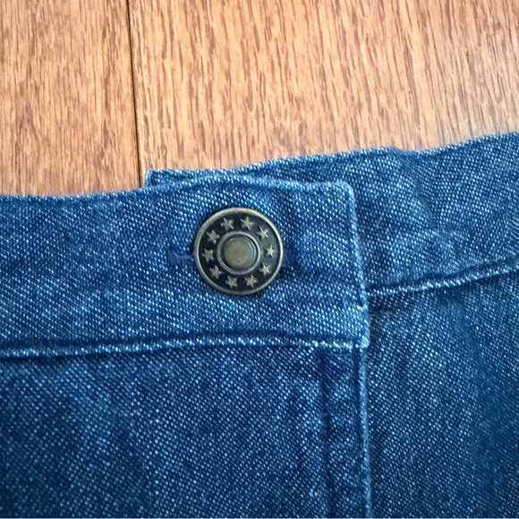 Blair Women's Long Button Up Front Jean Maxi Skirt Size Large - Picture 4 of 9